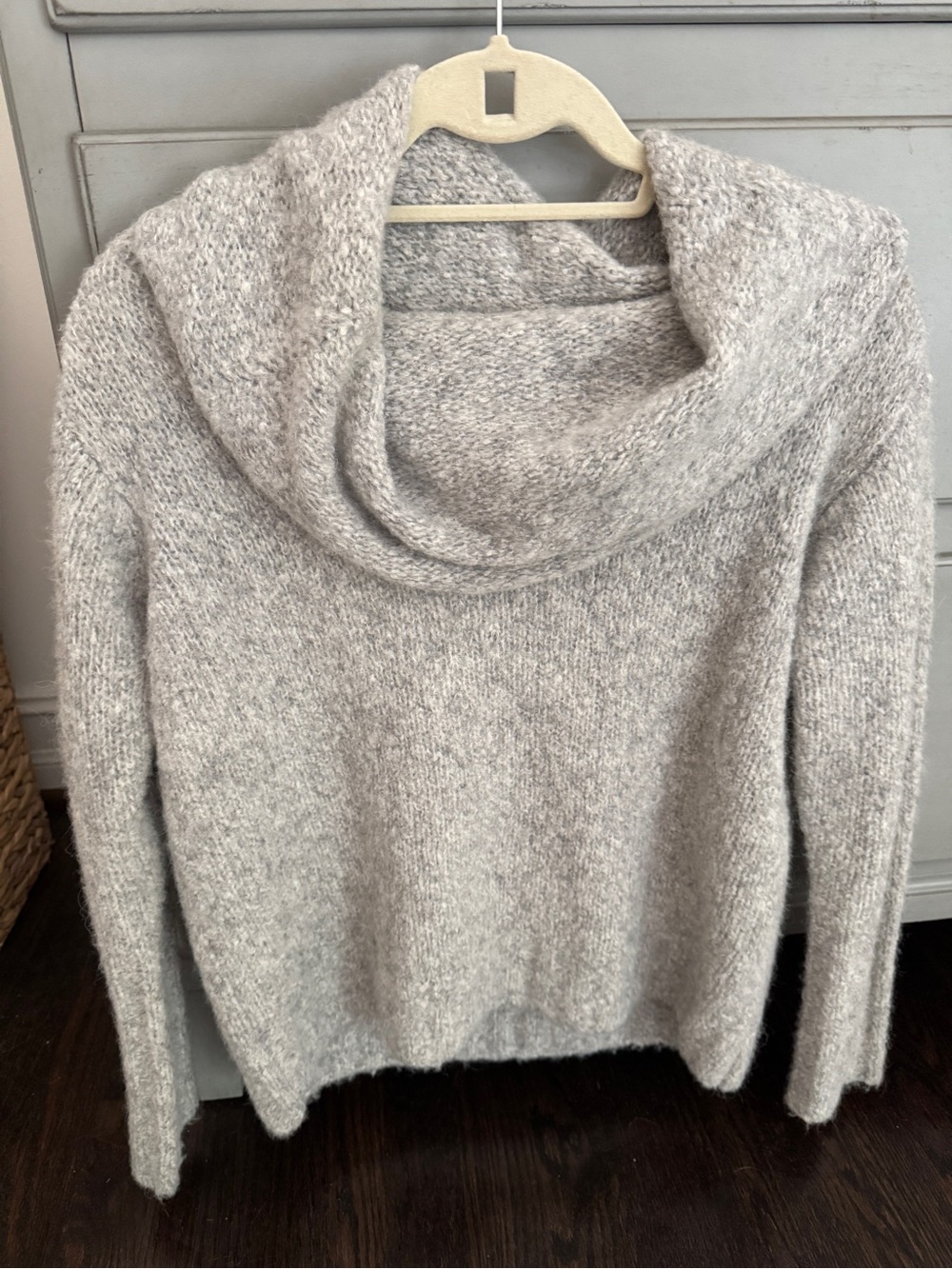 Vince Cowl Neck Women's Sweater in Light Gray